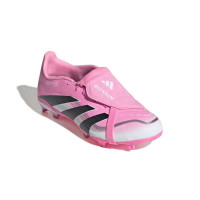 adidas Predator League FT Gras / Kunstgras Voetbalschoenen (MG) Kids Roze Zwart Wit