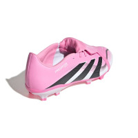 adidas Predator League FT Gras / Kunstgras Voetbalschoenen (MG) Kids Roze Zwart Wit