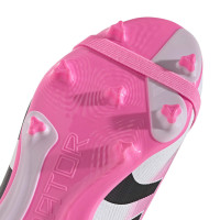 adidas Predator League FT Gras / Kunstgras Voetbalschoenen (MG) Kids Roze Zwart Wit