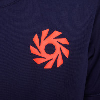 Nike Erling Haaland Academy 25 Trainingsset Kids Donkerblauw Felrood