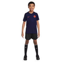 Nike Erling Haaland Academy 25 Training Shirt Kids Dark Blue Bright Red