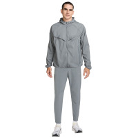 Nike Stride Repel Full-Zip Woven Tracksuit Grey Silver