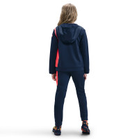 Nike FC Barcelona Trainingspak Full-Zip Woven 2025-2026 Kids Donkerblauw Oranje