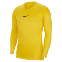 Nike Dri-FIT Park Long Sleeve Base Layer Yellow Black