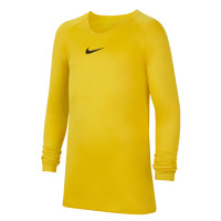 Nike Dri-FIT Park Long Sleeve Base Layer Kids Yellow Black