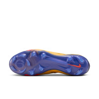 Nike Phantom 6 Low Haaland Elite Gras Voetbalschoenen (FG) Donkerblauw Oranje Geel Rood