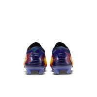 Nike Phantom 6 Low Haaland Elite Gras Voetbalschoenen (FG) Donkerblauw Oranje Geel Rood