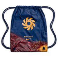 Nike Phantom 6 Low Haaland Elite Gras Voetbalschoenen (FG) Donkerblauw Oranje Geel Rood