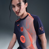 Nike FC Barcelona Pre-Match Training Shirt 2025-2026 Women's Dark Blue Orange
