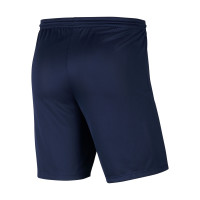 Nike Dri-FIT Park III Kids Football Shorts Dark Blue