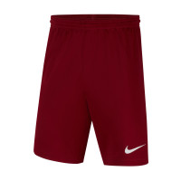Nike Dri-FIT Park III Kids Burgundy Football Shorts