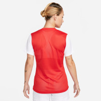 Nike Dri-FIT Tiempo Premier II Voetbalshirt Dames Rood Wit
