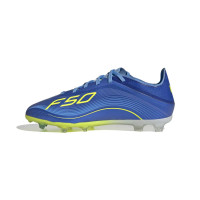 adidas F50 Messi Elite Gras Football Boots (FG) Kids Blue Yellow