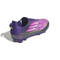 adidas F50 Lamine Yamal League Veterloze Gras / Kunstgras Voetbalschoenen (MG) Kids Paars Roze Geel