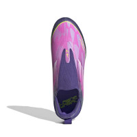adidas F50 Lamine Yamal League Veterloze Gras / Kunstgras Voetbalschoenen (MG) Kids Paars Roze Geel