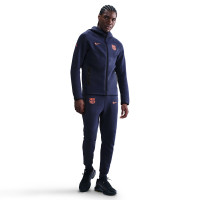 Nike FC Barcelona Tech Fleece Joggingbroek 2025-2026 Donkerblauw Oranje