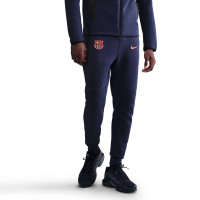 Nike FC Barcelona Tech Fleece Joggingbroek 2025-2026 Donkerblauw Oranje