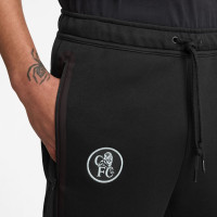 Nike Chelsea Tech Fleece Sweat Pants 2025-2026 Black White