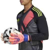 adidas Predator Match Fingersave Goalkeeper Gloves Orange White Blue