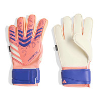 adidas Predator Match Fingersave Goalkeeper Gloves Orange White Blue