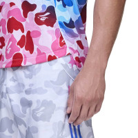 adidas x BAPE Voetbalshirt Blauw Roze Wit
