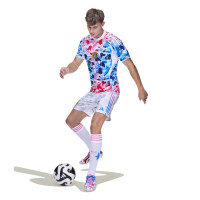 adidas x BAPE Voetbalshirt Blauw Roze Wit