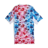 adidas x BAPE Voetbalshirt Blauw Roze Wit