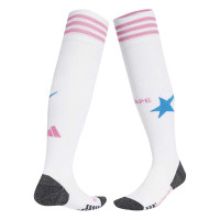 adidas x BAPE Football Socks White Pink Blue