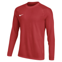 Maillot de Football à Manches Longues Nike Dri-FIT Park VIII pour Enfants, rouge et blanc