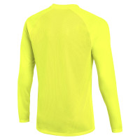 Nike Dri-FIT Park VIII Long Sleeve Football Shirt Kids Neon Yellow Black
