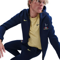 Nike Tottenham Hotspur Tech Fleece Vest 2025-2026 Donkerblauw Geel