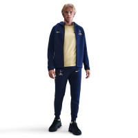 Nike Tottenham Hotspur Tech Fleece Joggingbroek 2025-2026 Donkerblauw Geel