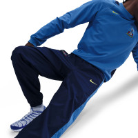 Nike Tottenham Hotspur Total 90 Trainingsbroek Woven 2025-2026 Donkerblauw Blauw Felgeel