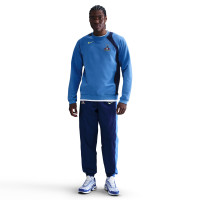 Nike Tottenham Hotspur Total 90 Crew Trainingstrui 2025-2026 Blauw Donkerblauw Felgeel