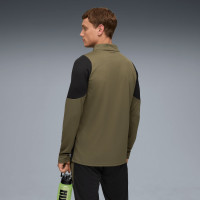 PUMA Borussia Dortmund Trainingstrui 1/4-Zip 2025-2026 Olijfgroen Zwart