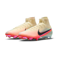 Nike Zoom Mercurial Superfly 10 Kerr Elite Gras Football Boots (FG) Light Yellow Pink Turquoise