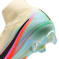 Nike Zoom Mercurial Superfly 10 Kerr Elite Gras Football Boots (FG) Light Yellow Pink Turquoise
