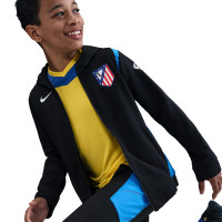 Nike Atletico Madrid Total 90 Full-Zip Hooded Tracksuit 2025-2026 Kids Black Blue White