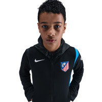Nike Atletico Madrid Total 90 Full-Zip Hooded Tracksuit 2025-2026 Kids Black Blue White