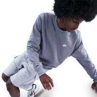 Nike Sportswear Club Fleece Crew Sweater Light Purple White