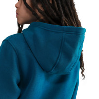 Nike Kylian Mbappé Club Fleece Joggingpak Hooded Kids Blauwgroen Lichtblauw