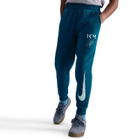 Nike Kylian Mbappé Club Fleece Joggingpak Hooded Kids Blauwgroen Lichtblauw