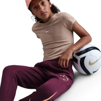 Nike Kylian Mbappé Club Fleece Joggingbroek Kids Bordeauxrood Oranje