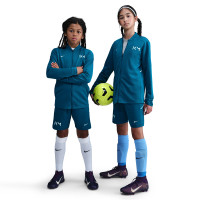 Nike Kylian Mbappé Academy Trainingsbroekje Kids Blauwgroen Lichtblauw