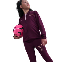 Nike Kylian Mbappé Academy Trainingspak Full-Zip Kids Bordeauxrood Oranje