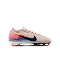Nike Zoom Mercurial Vapor 16 Pro Gras Voetbalschoenen (FG) Kids Roze Blauw Turquoise