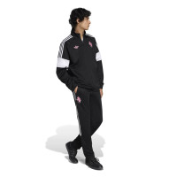adidas Juventus Lifestyler Training Jacket Black White Pink