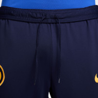 Nike Inter Milan Strike Trainingspak 1/4-Zip 2024-2025 Blauw Donkerblauw Goud