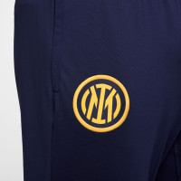 Nike Inter Milan Strike Trainingspak 1/4-Zip 2024-2025 Blauw Donkerblauw Goud
