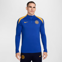 Nike Inter Milan Strike Trainingspak 1/4-Zip 2024-2025 Blauw Donkerblauw Goud